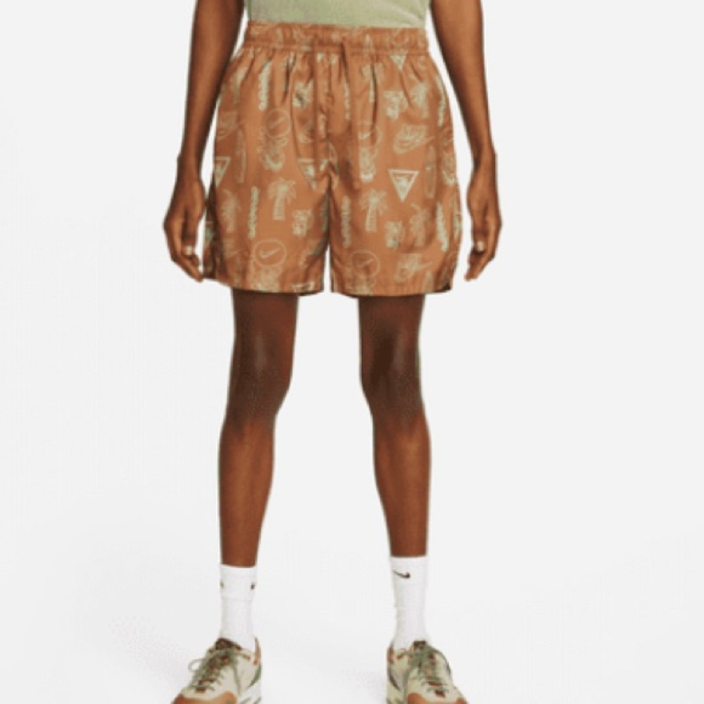 Nike Sportswear Ale Brown/Light Bone Men's Woven Flow Shorts Size S